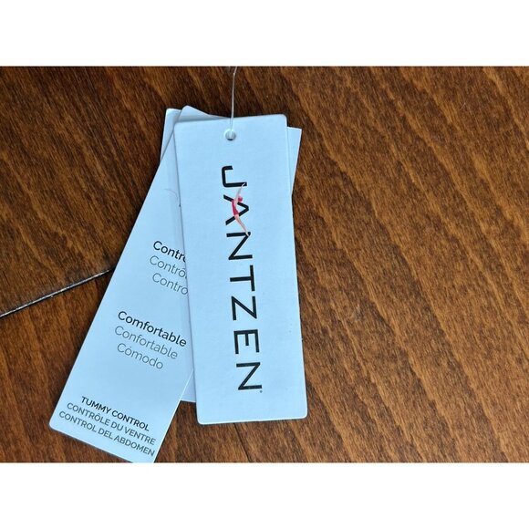 Jantzen Women's Draped Surplice One Piece Bathing Suit Black Stretch NWT Sz 22 - Picture 4 of 11